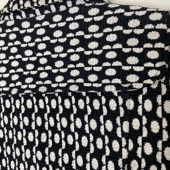 Diane von Furstenberg Wool Cotton Jacquard Cropped Jacket Quiet Luxury Sz 4 USA - Picture 10 of 10